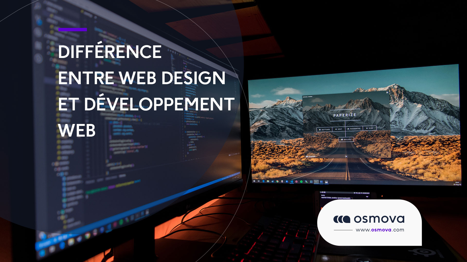 Différence entre web design et développement Web