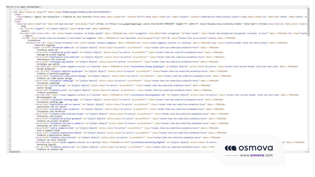 exemple code html